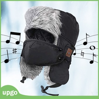 [upgo] Gorro De felpa suave Bluetooth/leche Feng/sombrero Estéreo inteligente Para invierno