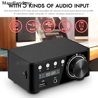 Maudland: amplificador de potencia Bluetooth 5.0 USB Mini reproductor de música estéreo para casa, coche, Audio, Amp MY (1)