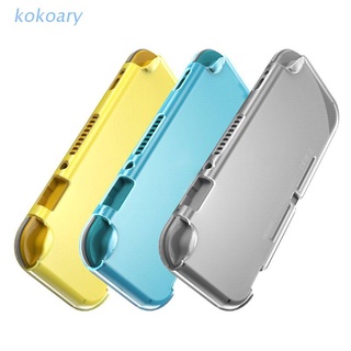 Kok transparente suave TPU silicona caso cubierta protectora Shell transparente cuerpo completo Protector para NS Switch Lite Mini consola de juegos accesorios