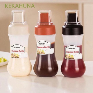 kekahuna 5 agujeros botellas de condimento de aceite de oliva dispensador de salsas calientes salsas calientes squirt a prueba de fugas mayo 350ml ketchup squirt botella/multicolor