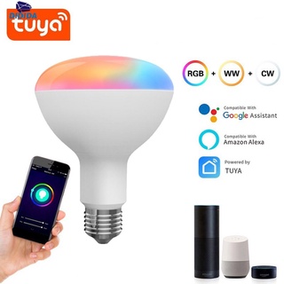 didida Tuya WiFi + Bluetooth-Bombilla LED Inteligente compatible Con Control De Voz De 10 W RGBCW Con Alexa Echo Plus Google Home
