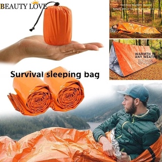 1 Pc Portable Multifunctional Reusable Waterproof Thermal PE Aluminum Film Emergency Sleeping Bag for Outdoor Camping Hiking (1)