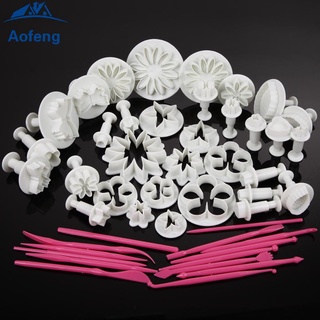 (gorgeous) 47 piezas sugarcraft decoración de pasteles fondant glaseado émbolo herramientas molde molde