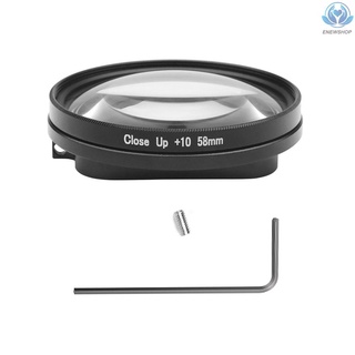 Macro lente 10x acercamiento Lens 58mm Macro Para Gopro Hero 7 negro 6 5 funda a prueba de agua negra Para Gopro accesorio (5)
