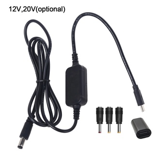 Um USB-C Tipo PD a 12v 20 2.5/3.5/4.0/5.5mm Conveter cable Adaptador de Router wifi Portátil Luz led cámara CCTV