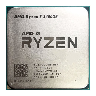 Amd Ryzen R5 3400GE 3.3 GHz Quad Core ocho hilos 35W procesador de CPU YD3400C6M4MFH zócalo AM4