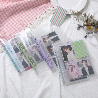 Coreano Ins glisten PhotoCard Binder Foto Álbum Titular Postal Lomo Tarjeta Bolsa De 3 Pulgadas Mangas