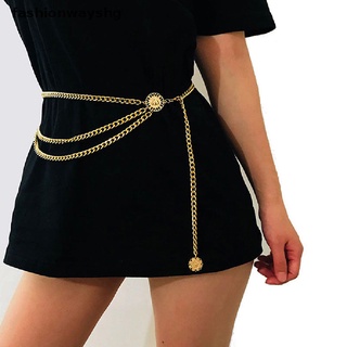 CHARMS [fashionwayshg] cadena de metal para mujer, retro, cintura alta, cintura alta, cintura, cadena corporal [caliente]