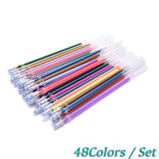 48Pcs 48 colores a SET flash bolígrafo de gel iluminador color completo brillante