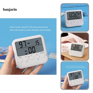 B reloj despertador compacto de 100 horas con temporizador de cocina de doble cuenta Simple operación para el hogar