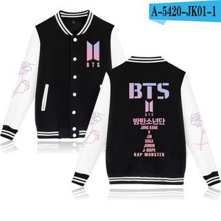 Bts Group concierto oficial circundante béisbol uniforme Kpop BTS Fans ropa chaquetas de béisbol (1)