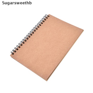 Shb> Reeves Retro Spiral Bound Coil Sketch Book Blank Notebook Kraft Sketching Paper, well