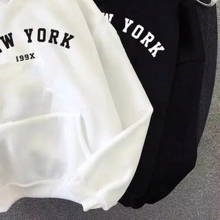 ☂ Suéter liso sudadera con capucha jersey NEW YORK 199X hombres mujeres talla M - XXL ➻