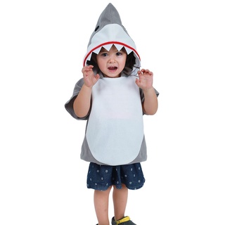 moda niños océano tiburón mono cosplay tiburón etapa ropa de fantasía vestido de halloween navidad disfraz prop (3)