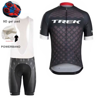 2021 Powerband ciclismo Jersey de bicicleta Jersey TREK ropa de ciclismo ciclismo conjuntos cortos bicicleta de verano Mans bicicleta de carretera babero pantalones cortos MTB ropa