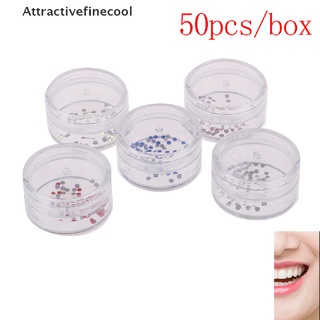 acco 50 unids/caja de acrílico dental gemas de imitación cristal oral adornos de dientes cristal nuevo