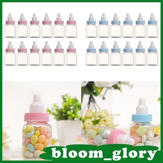 [bloom] 12 X caja De caramelo Para bebé/niño/bebé/caja De regalo Para bautizo/fiesta (Azul/Rosa) (5)