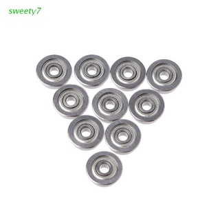 sweety7 10Pcs F623ZZ Mini Metal Double Shielded Flanged Ball Bearing For 3D Printer Parts