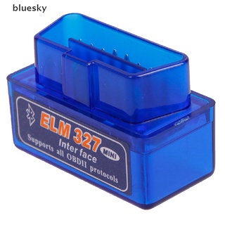 【sky】 Bluetooth V2.1 Mini Elm 327 OBDII Scanner OBD Car Diagnostic Tool Code Reader .
