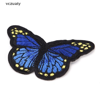 vczuaty 5 parches de mariposa para coser hierro en insignia bordada ropa de tela diy co