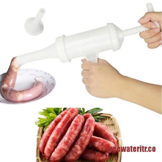 TREE Manual Sausage Fillers Machine Salami Maker Meat Stuffer Press Nozzle Funnel Set