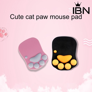 [ibn] lindo gato pata de gato alfombrilla de ratón de silicona 3d antideslizante ratones alfombrilla para computadoras (1)