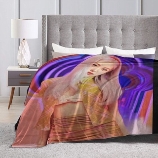 blackpink franela impreso manta de dormir jennie lisa rose jisoo diseño de algodón manta de cama kumot doble tamaño