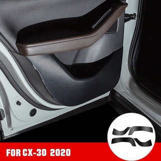 Nuevo coche de fibra de carbono de la puerta Anti-golpes almohadilla lateral borde de protección de la alfombra cubierta para Mazda CX-30 (1)