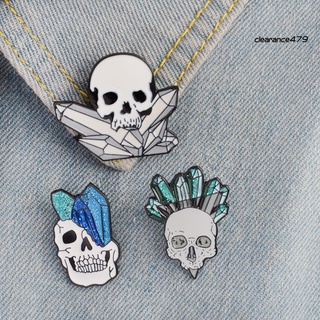 cl--halloween unisex esmalte cráneo broche pin chaqueta denim collar insignia decoración regalo (3)