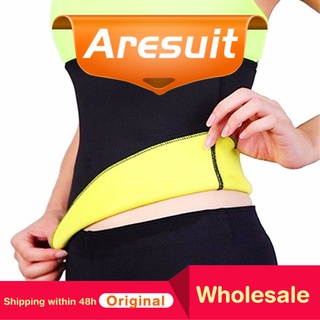 aresuit mujeres deporte fitness cintura trimmer entrenamiento cinturón elástico correa delgada cuerpo shaper