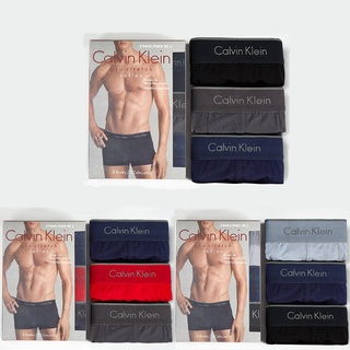 Calvin Klein CK (3PCS + Caja) Ropa Interior De Hombre modal Algodón 100 % Transpirable Troncos (5)