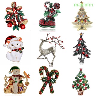 Malcolm1 árbol de navidad botas de muñeco de nieve Santa Claus navidad moda accesorios joyería