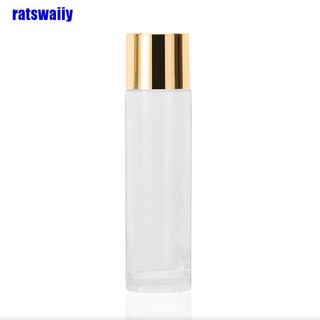 Ratas 120ml vidrio congelado plata oro tapa prensa bomba Spray loción tóner botellas de Perfume (1)