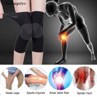 AVER 1 Pair Knee Sleeve Compression Brace Support Sport Joint Pain Arthritis Relief .