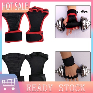 wx_ guantes antideslizantes de medio dedo para levantamiento de pesas para hombres y mujeres/gimnasio/fitness/con envoltura de muñeca