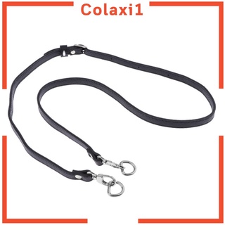 [Colaxi1] correa de cuero ajustable de repuesto para hacer bolsas, color negro, plata, hebilla