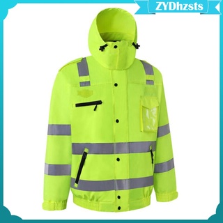 abrigo de seguridad ropa de trabajo chaqueta de lluvia impermeable (7)