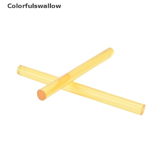 [colorfulswallow] 12 x palos de pegamento de queratina profesional para extensiones de cabello humano amarillo caliente (4)