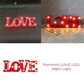 ❄Lamp Romantic LOVE Shape LED Night Light Wedding Festival Party Home Decor Holiday Lamps