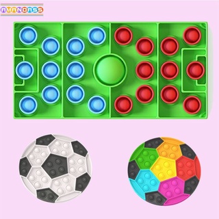 Brinquedo Anti-stress Pop It Fidget Toy Sensorial Criança Autismo Relaxante Colorido futebol futebol AMANDASS