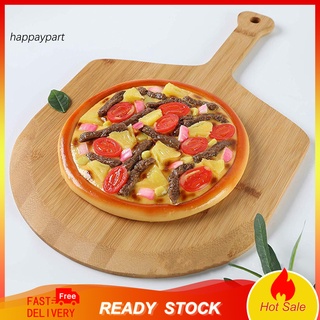 *cfgj* 12 pulgadas natural de bambú pizza peel board cocina suministros para hornear con mango