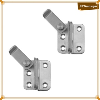 2 cerraduras de puerta de acero inoxidable con orificio de candado (3)