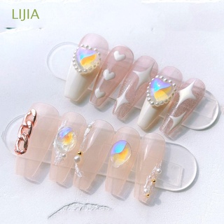 Lijia colgantes De Cristal Transparente Blu-Ray Aurora 3d Para decoración De uñas arte