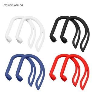 dow 1Pair Silicone Earhooks Sports Anti-lost Ear Hook for AirPods Wireless Earphone Protective Accessories