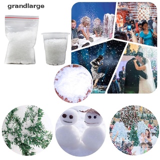 [Grandlarge] Decoración Navideña De Plástico Artificial Seco Polvo De Nieve Regalo De Navidad DIY Escena Prop