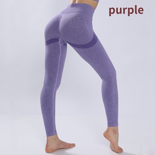 Sin Costuras Pantalones De Yoga Push Mujeres Deporte Leggings Fitness Cintura Alta Deportes Apretado Entrenamiento Leggins IHAy (5)