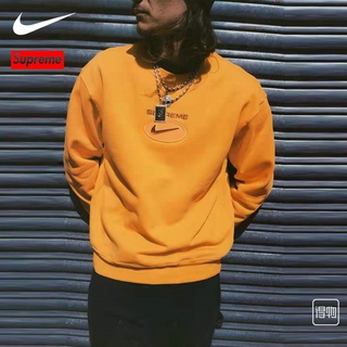 Supreme FW20 Nike Joint Jacket Jewel Crewneck Long Sleeve Men's and Women's Round Neck Pullover Sweater Casual Trend