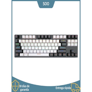 k550 87 teclas teclado mecánico con cable led interruptor de juego teclado mecánico (4)