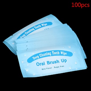 enco 100 pzs toallitas de limpieza profunda para blanquear dientes/cepillo dental para limpiar los dedos