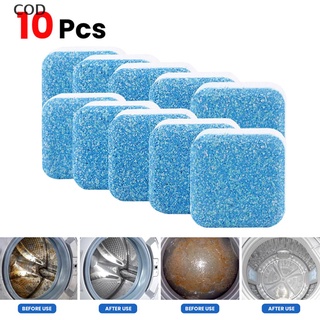[cod] 12 pzs tabletas efervescentes efervescentes detergente limpiador para lavadora